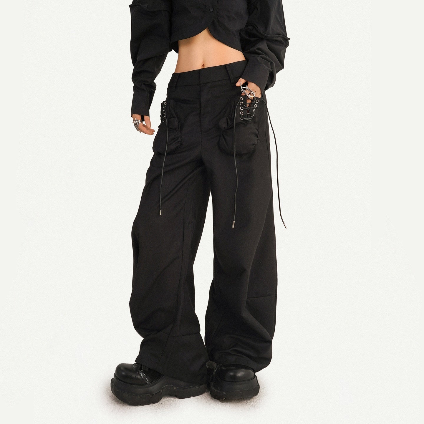Nico_Molly_Minimalist_High_Waist_Drawstring_Black_Casual_Women_Wide_Leg_Pants_MISSTT