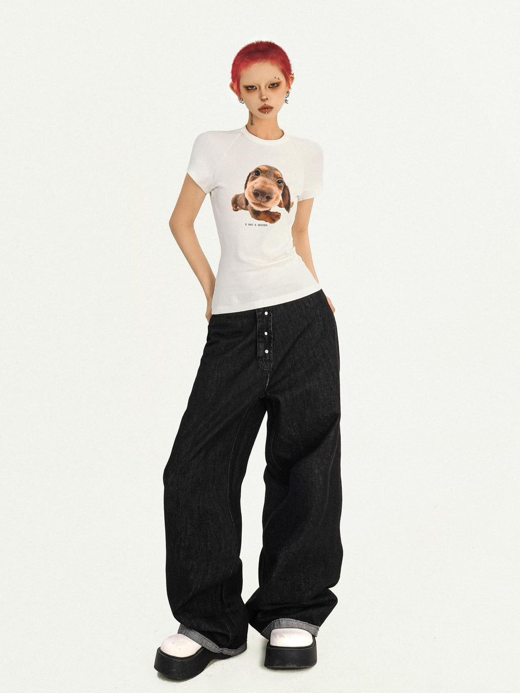 Nico Molly Moisture Wicking Streetwear Slim Animal Print Crop Women Short Sleeve T-Shirts