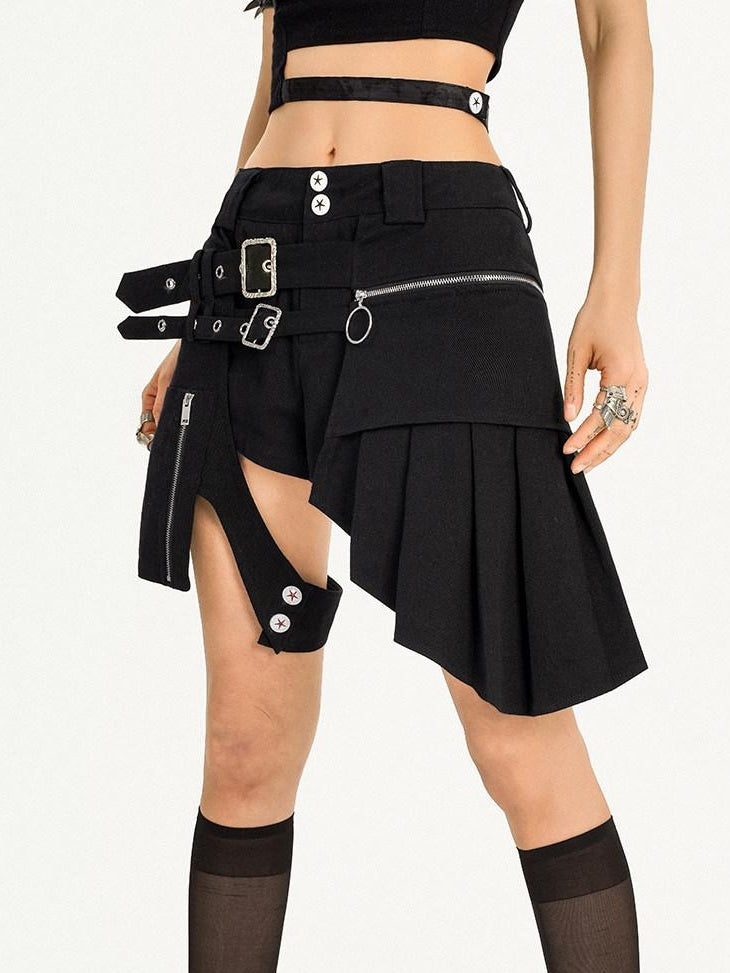Nico Molly Original Black Tube Top Natural Waist Straight Shorts Women Top & Shorts Sets