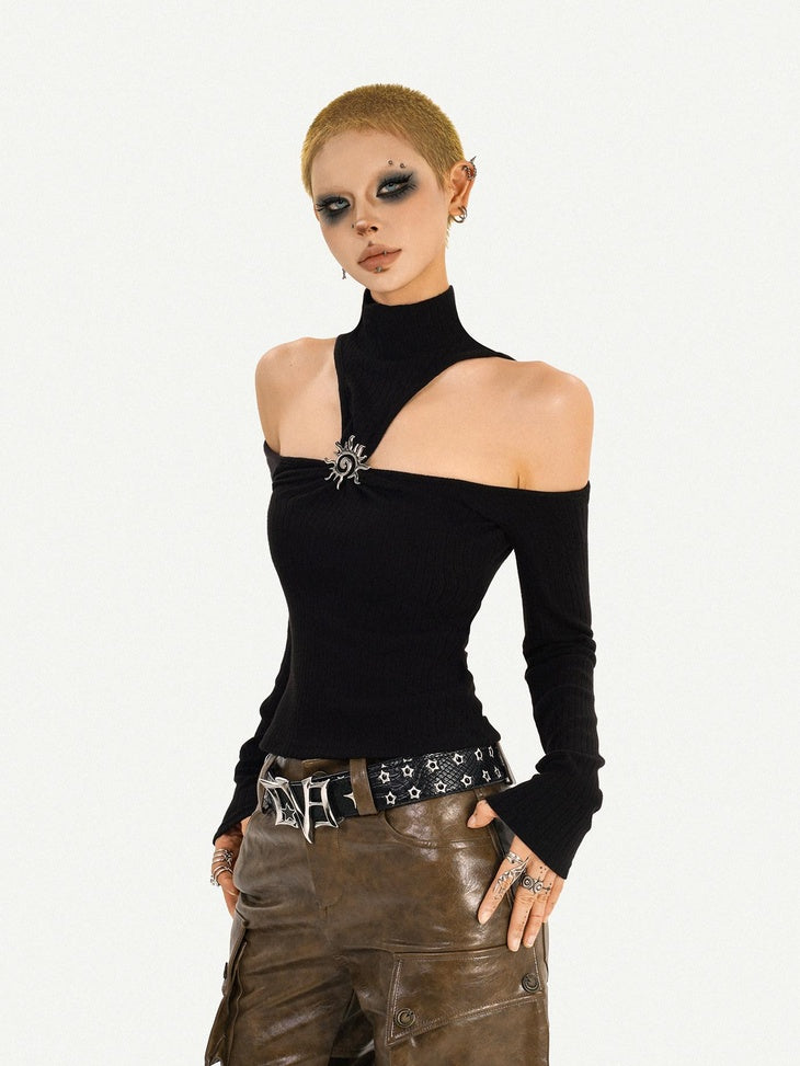 Nico Molly Slim Fit Subtle Flare Natural Waist Brown Original Design Women Cargo Pants