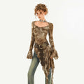 Nico_Molly_Stretch_Slim_Fit_Retro_Tie_Dye_Coffee_Brown_Womens_Casual_Flared_Pants_MISSTT
