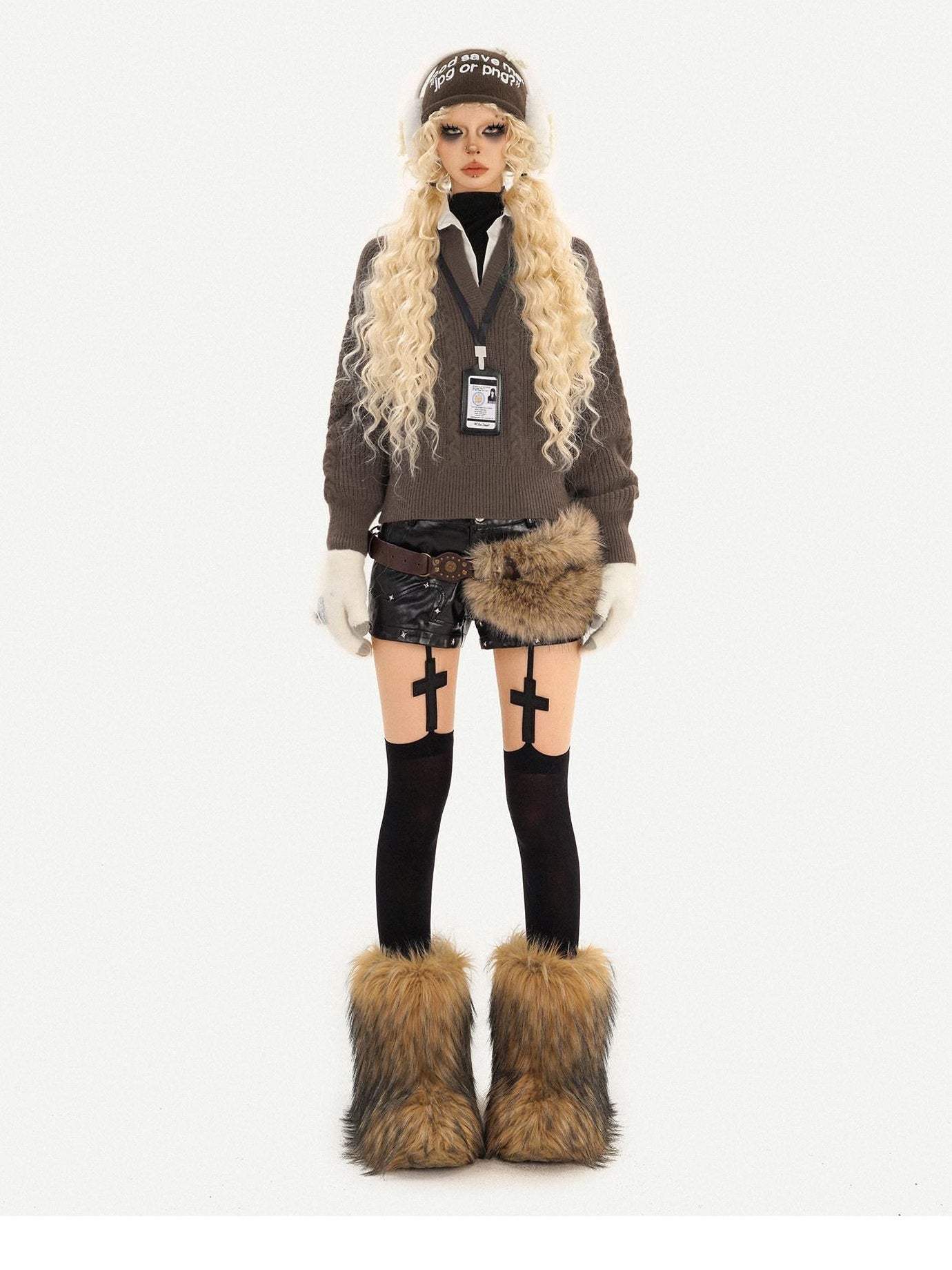 Nico Molly Thick Warm Turtleneck Layered Oversized College Style Women Long Sleeve Knitwear