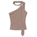 Nico_Molly_Tie_Halter_Slim_Fit_Original_Design_Youth_Short_Solid_Khaki_Camisoles_MISSTT