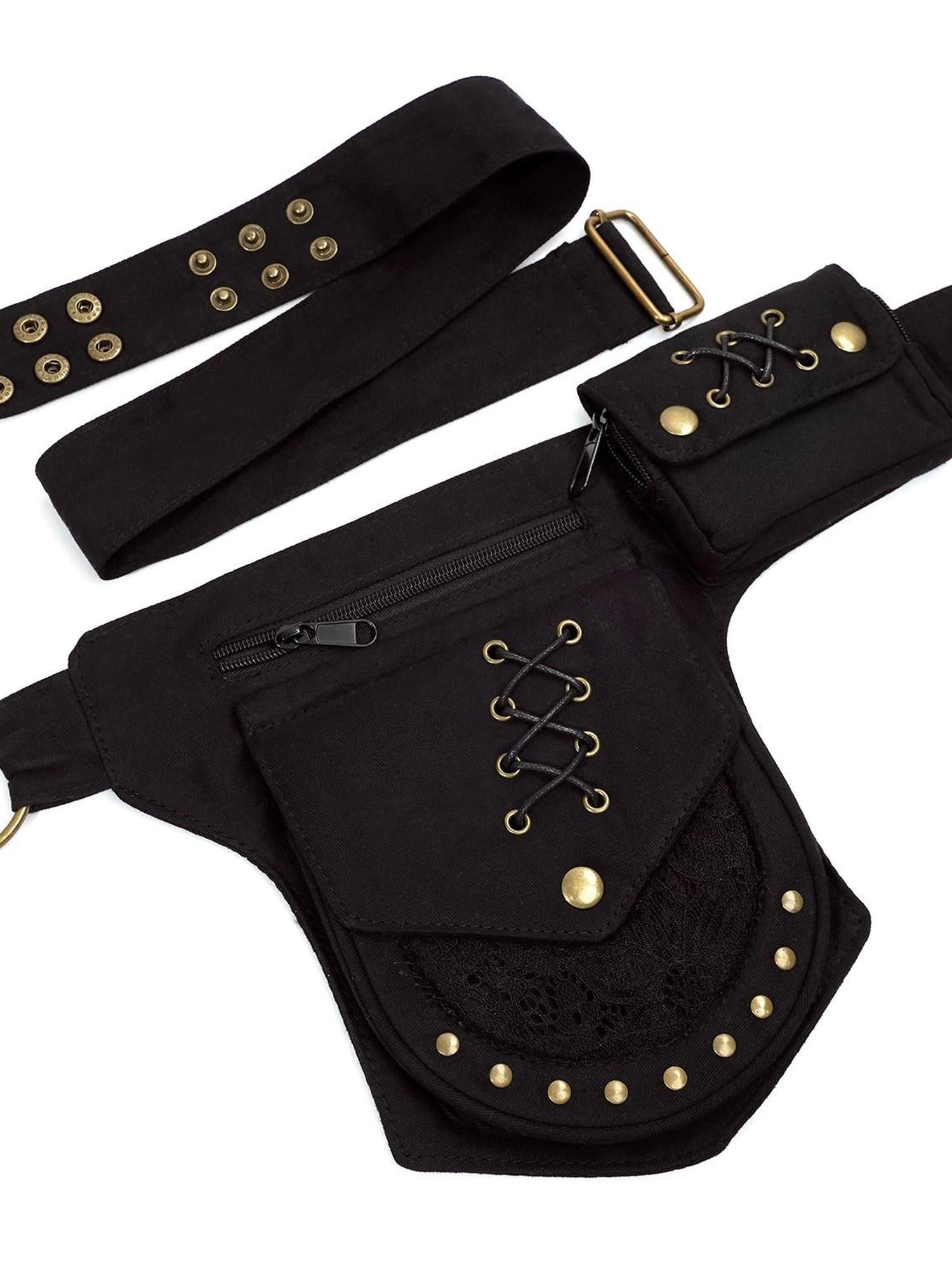 Nico Molly Versatile Vintage Denim Style Unisex Youth Black Brown Waist Belts