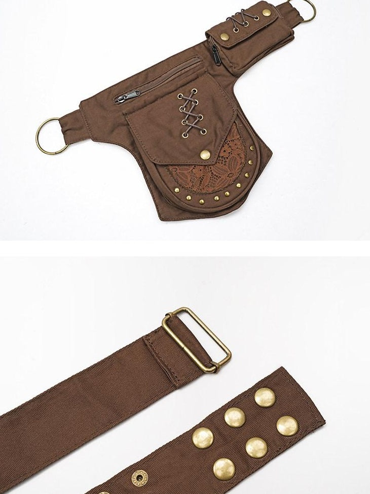 Nico Molly Versatile Vintage Denim Style Unisex Youth Black Brown Waist Belts
