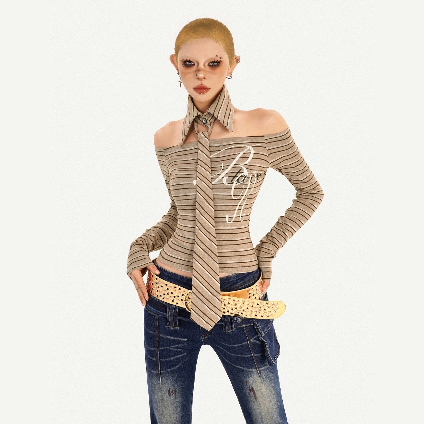Nico_Molly_Vintage_Slim_Fit_Polo_Collar_Striped_Womens_Casual_Knit_Long_Sleeve_T-Shirts_MISSTT