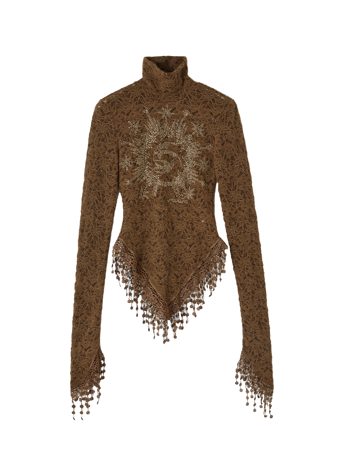 OfAkiva_Rhinestone_Rose_Lace_High_Neck_Slim_Women_Pullover_Black_Long_Sleeve_T-Shirts_MISSTT