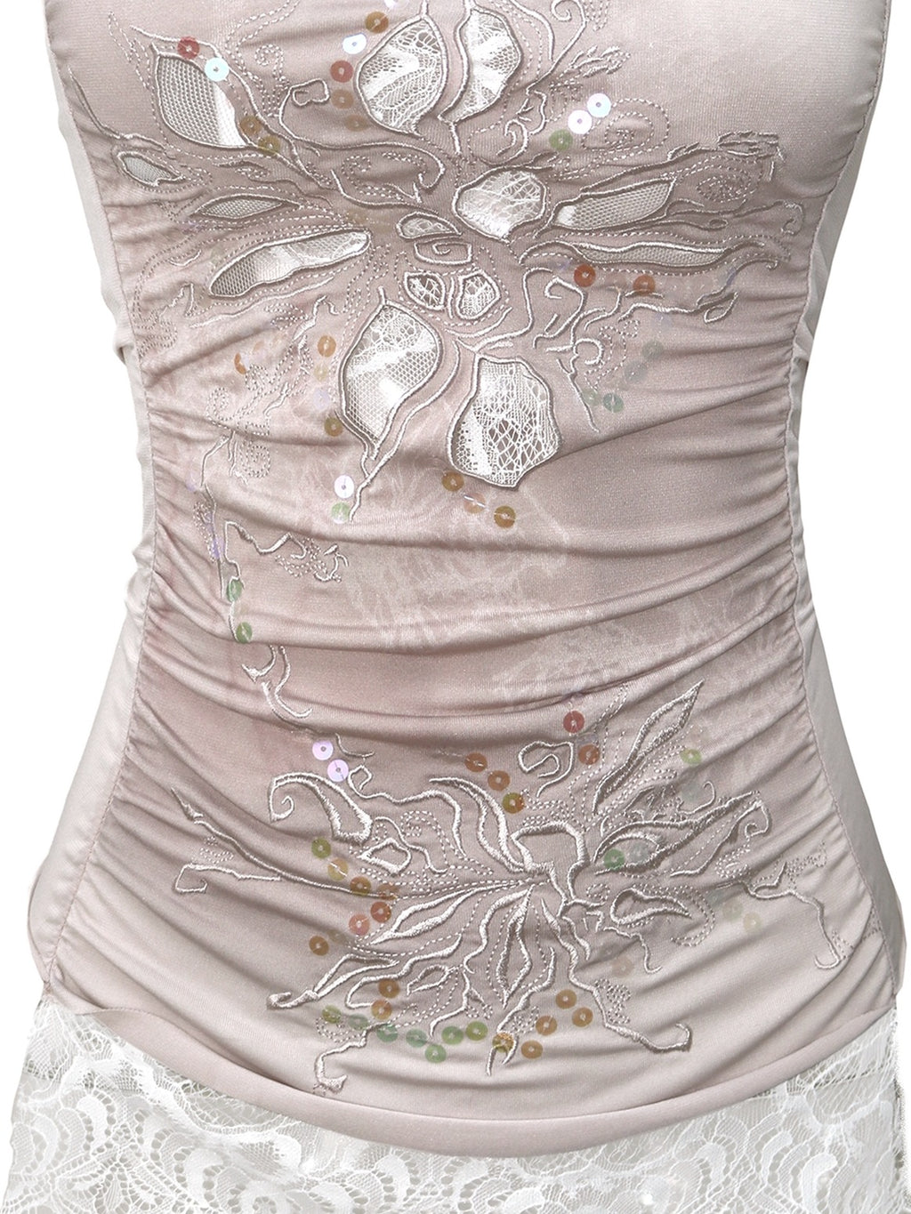 OPEN AESTHETIC Embroidered Cutout Slim Fit Cotton Solid Youth Tube Tops / Bandeaus
