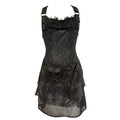 OPEN_AESTHETIC_Soft_Polyester_Vintage_Cinched_Waist_Draped_Neck_City_Walk_Slip_Mini_Dresses_MISSTT