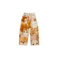 Outthe_Blue_100%_Cotton_Cartoon_Animal_Print_Mid_Rise_Button_Fly_Straight_Leg_Women_Pants_MISSTT
