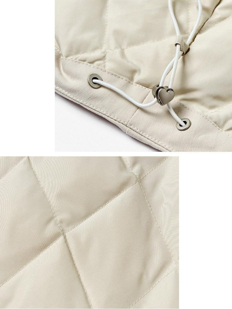 Outthe Blue 90 Percent Duck Down Vintage Relaxed Fit Lapel Collar Down Jackets