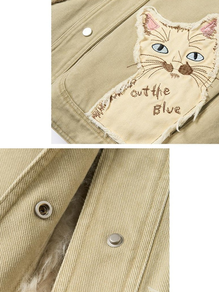 Outthe Blue 90 Percent White Duck Down Eco Casual Thick Collar Khaki Women Down Jackets