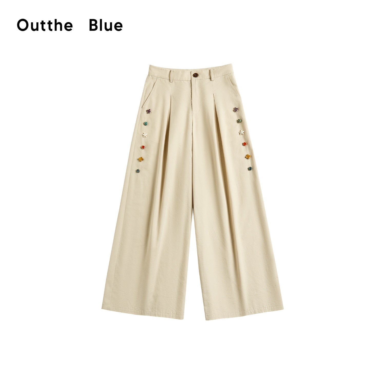 Outthe_Blue_Cotton_Lyocell_Minimal_Natural_Waist_Zipper_Light_Grey_Khaki_Wide_Leg_Pants_MISSTT