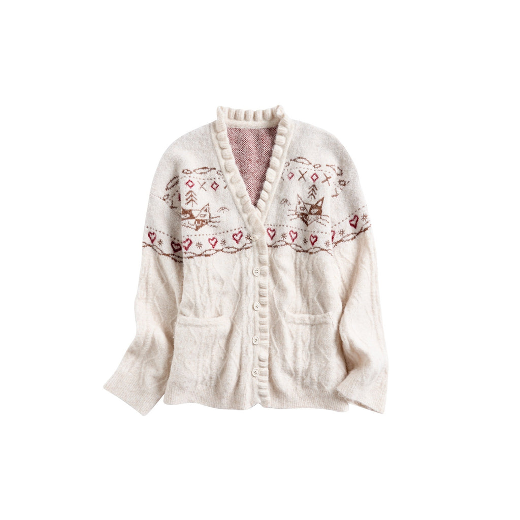 Outthe_Blue_Cozy_Embroidered_Animal_Floral_Loose_V-neck_Women_Commuter_Knit_Cardigans_MISSTT