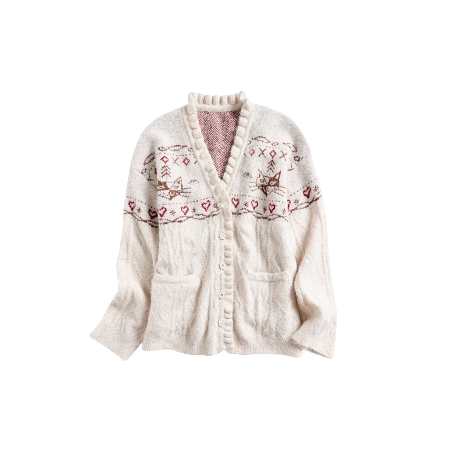 Outthe_Blue_Cozy_Embroidered_Animal_Floral_Loose_V-neck_Women_Commuter_Knit_Cardigans_MISSTT