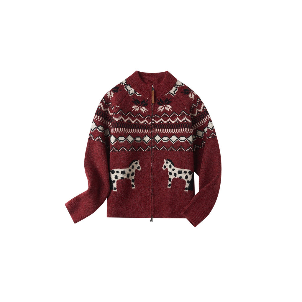Outthe_Blue_Cozy_Warm_Relaxed_Fit_Jacquard_High_Neck_Zipper_Women_Burgundy_Knit_Cardigans_MISSTT