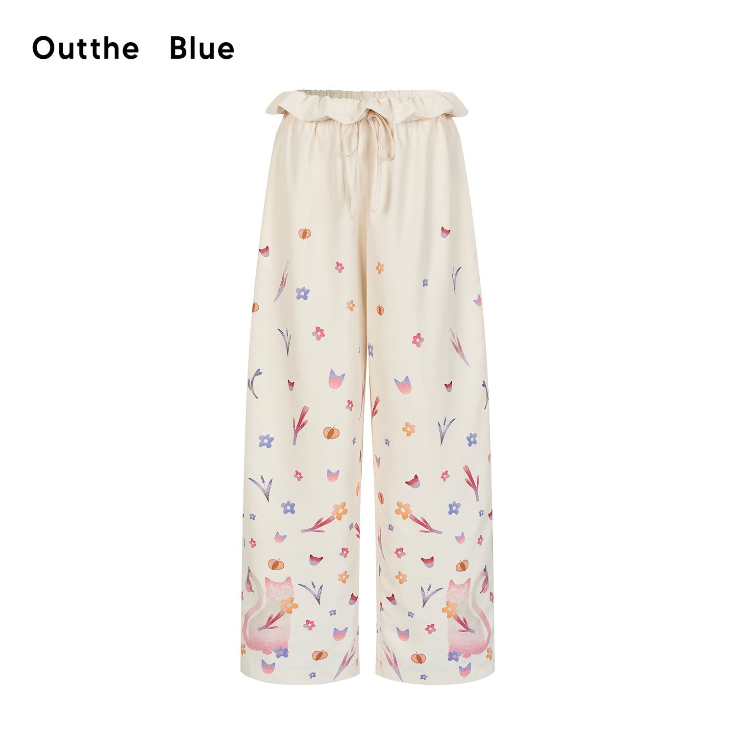 Outthe_Blue_Cute_Cat_Floral_Print_Sweet_Natural_Waist_Long_Polyester_Women_Straight_Pants_MISSTT