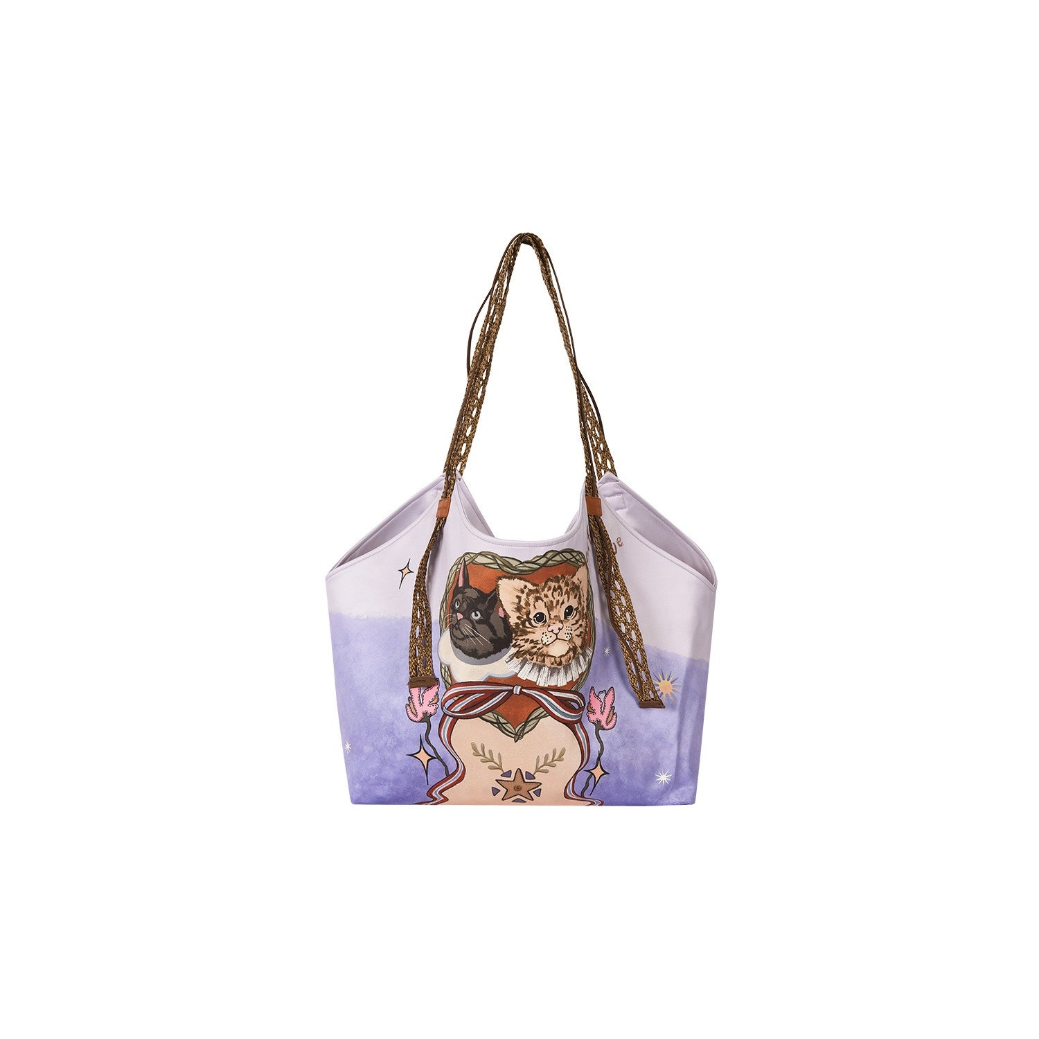 Outthe_Blue_Cute_Cat_Print_Light_Purple_Roomy_Square_Double_Strap_Shoulder_Women_Tote_Bags_MISSTT