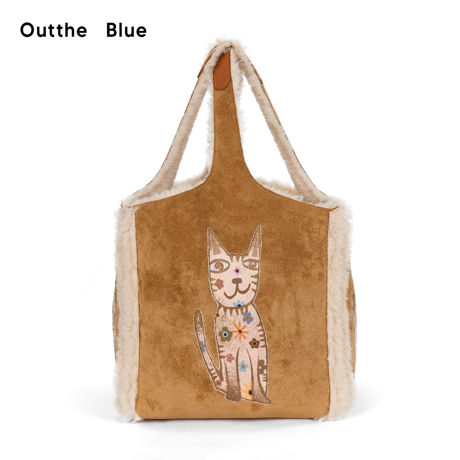 Outthe_Blue_Embroidered_Animal_Original_Small_Square_Youth_Polyester_Honey_Brown_Tote_Bags_MISSTT