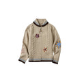 Outthe_Blue_Embroidered_Loose_Knit_Zip_Up_Stand_Collar_Workwear_Light_Camel_Animal_Cardigans_MISSTT