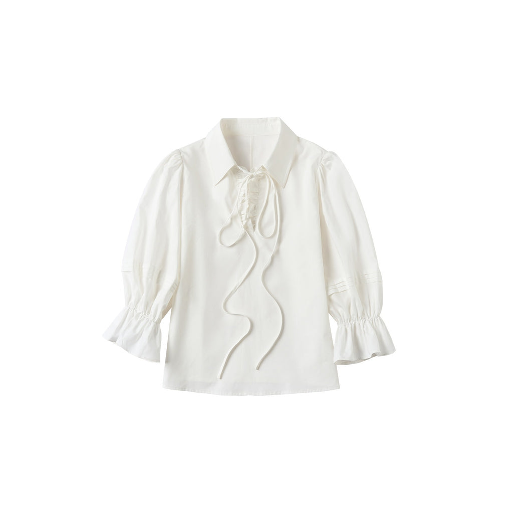 Outthe_Blue_Lightweight_Cotton_Lyocell_High_Waist_Tie_Casual_Puff_Sleeves_Women_Blouses_MISSTT