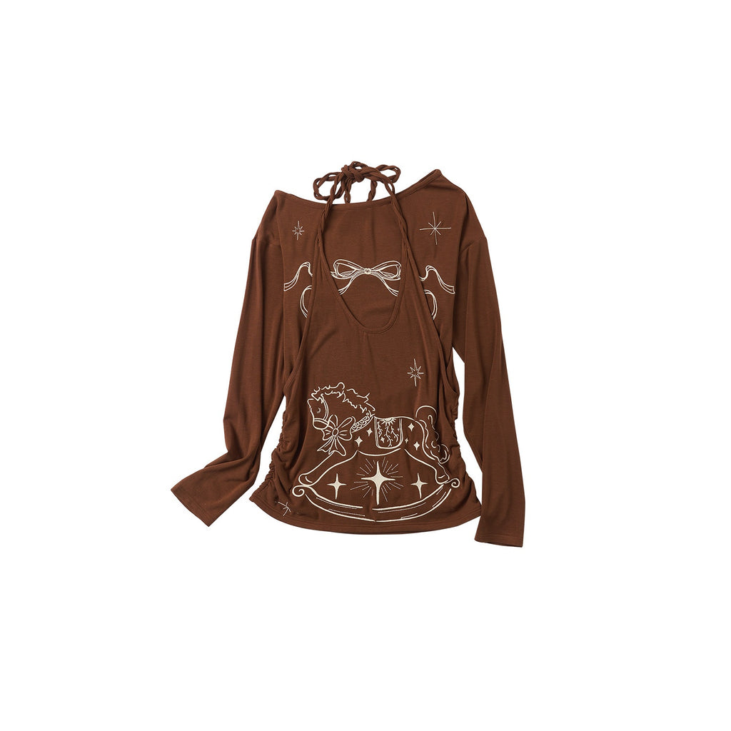 Outthe_Blue_Lyocell_Blend_V-neck_Relaxed_Fit_Casual_Women_Caramel_Brown_Long_Sleeve_T-Shirts_MISSTT