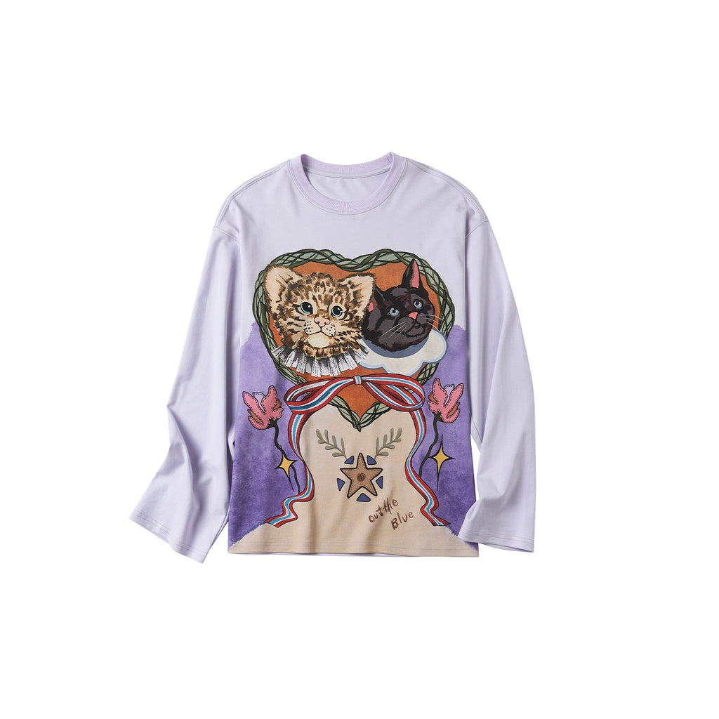 Outthe_Blue_Lyocell_Cotton_Blend_Loose_Animal_Print_Women_Light_Purple_Long_Sleeve_T-Shirts_MISSTT