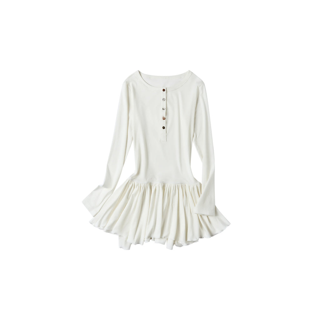 Outthe_Blue_Lyocell_Stretch_Asymmetrical_Slim_Fit_Long_Sleeve_Women_White_Mini_Dresses_MISSTT