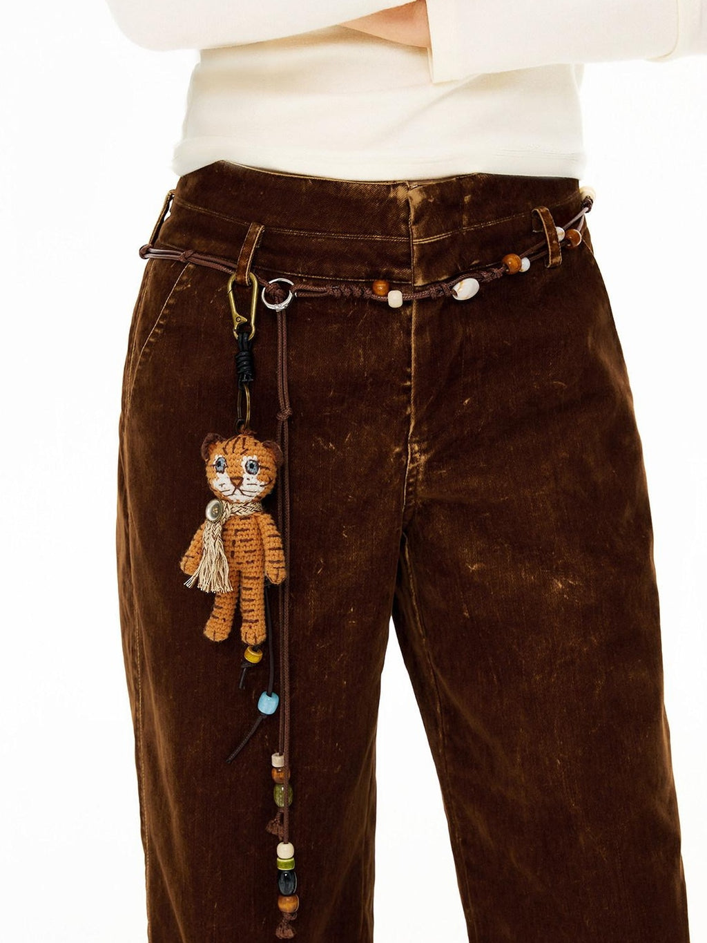 Outthe Blue Playful Cat Charm Leopard Pattern Pendant For Women Pet Lover Jewelry