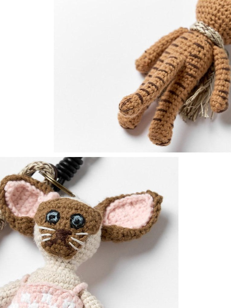 Outthe Blue Playful Cat Charm Leopard Pattern Pendant For Women Pet Lover Jewelry