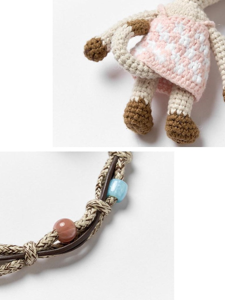 Outthe Blue Playful Cat Charm Leopard Pattern Pendant For Women Pet Lover Jewelry