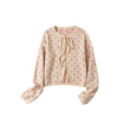Outthe_Blue_Polka_Dot_Crop_High_Waist_Knit_Cardigan_Loose_Fit_Women_Casual_Top_&_Skirt_Sets_MISSTT