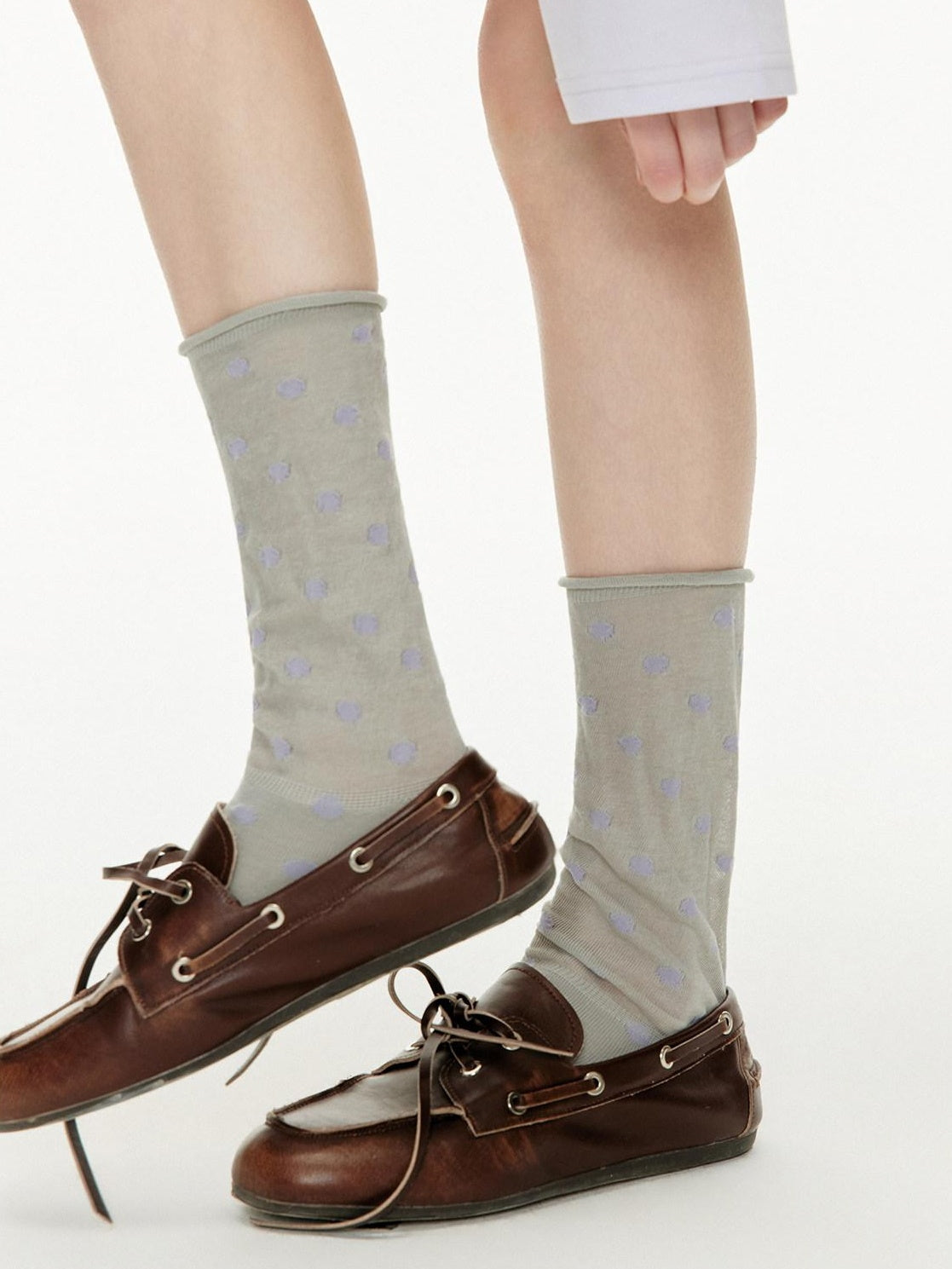 Outthe Blue Soft Cotton Blend Unique Polka Dot Women Ankle Crew Fashion Socks