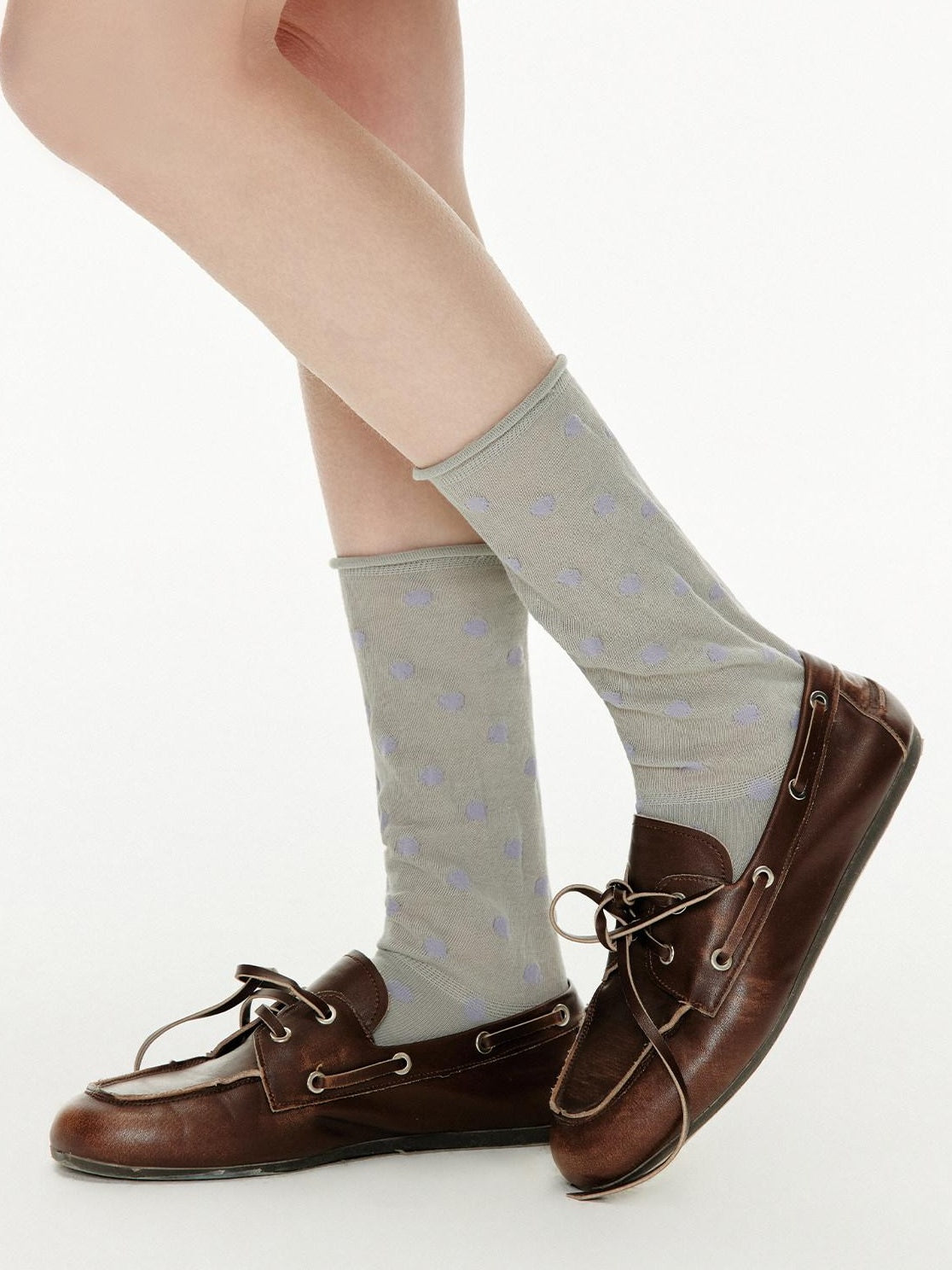 Outthe Blue Soft Cotton Blend Unique Polka Dot Women Ankle Crew Fashion Socks