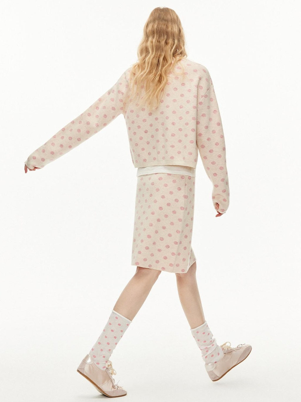 Outthe Blue Soft Cotton Blend Unique Polka Dot Women Ankle Crew Fashion Socks