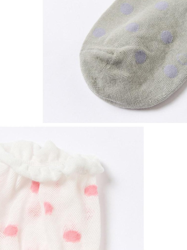 Outthe Blue Soft Cotton Blend Unique Polka Dot Women Ankle Crew Fashion Socks