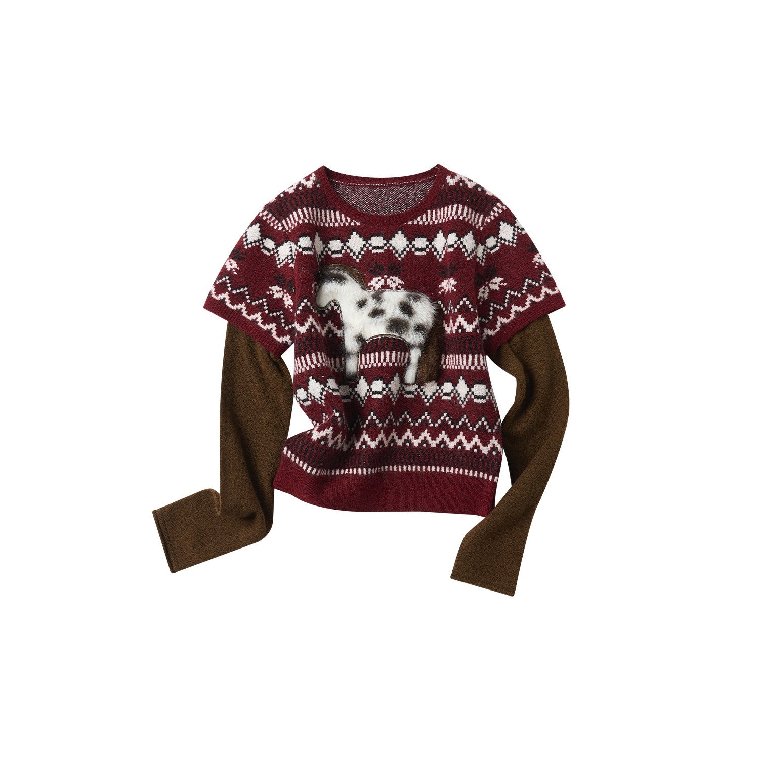Outthe_Blue_Soft_Knit_Faux_Two_Piece_Cropped_Crew_Neck_Women_Burgundy_Animal_Sweaters_MISSTT
