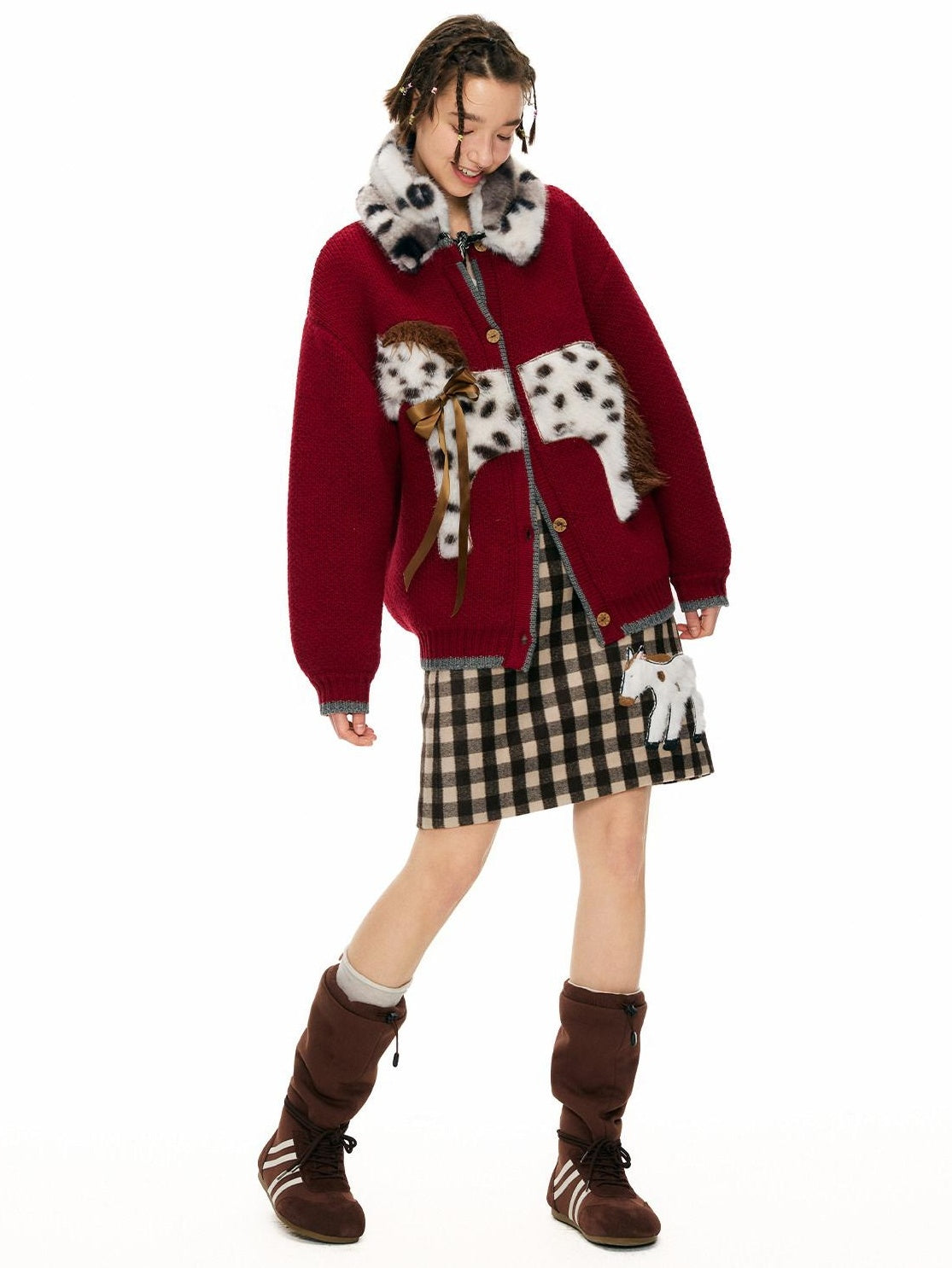 Outthe Blue Soft Lightweight Polyester Polka Dot Print Women Fashion Scarves