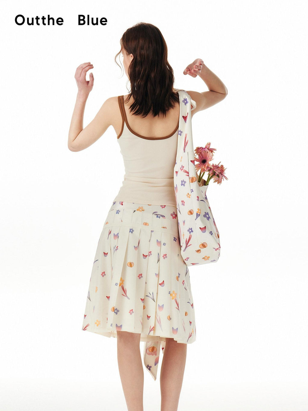 Outthe Blue Soft Stretch Cotton Viscose Blend Fitted Layering Beige Brown Tank Camisoles