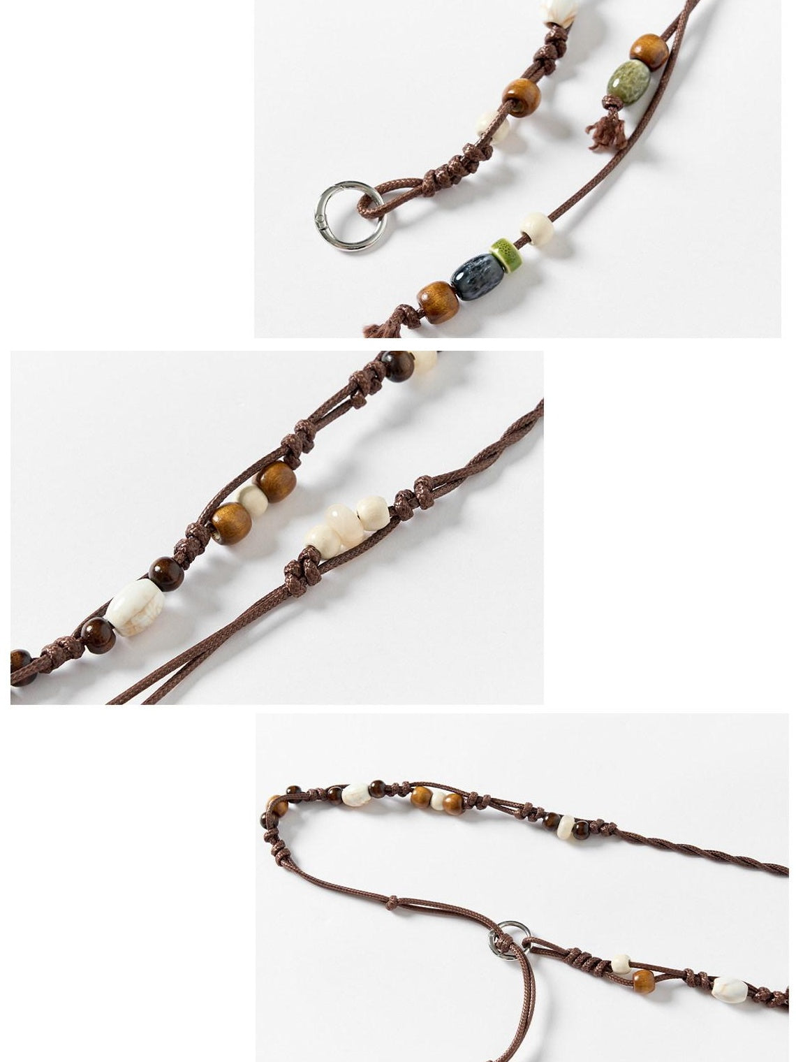 Outthe Blue Vintage Waist Chain Casual Unisex Dark Brown Adjustable 110Cm Belts