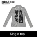 REDDACHIC_American_Retro_Print_High_Neck_Zip_Side_Slit_Long_Sleeve_Women'S_Cardigans_MISSTT