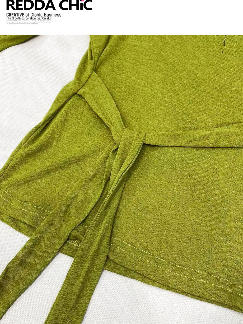 REDDACHIC Avocado Green Cross Print Off Shoulder Bell Sleeve Women'S Long Sleeve T-Shirts