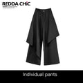 REDDACHIC_Black_Faux_Layered_Tailored_Asymmetric_High_Waist_Women'S_Wide-Leg_Pants_MISSTT