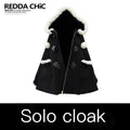 REDDACHIC_Black_Kawaii_Lolita_Hooded_Faux_Fur_Patchwork_Cape_Loose_Women'S_Hoodies_MISSTT