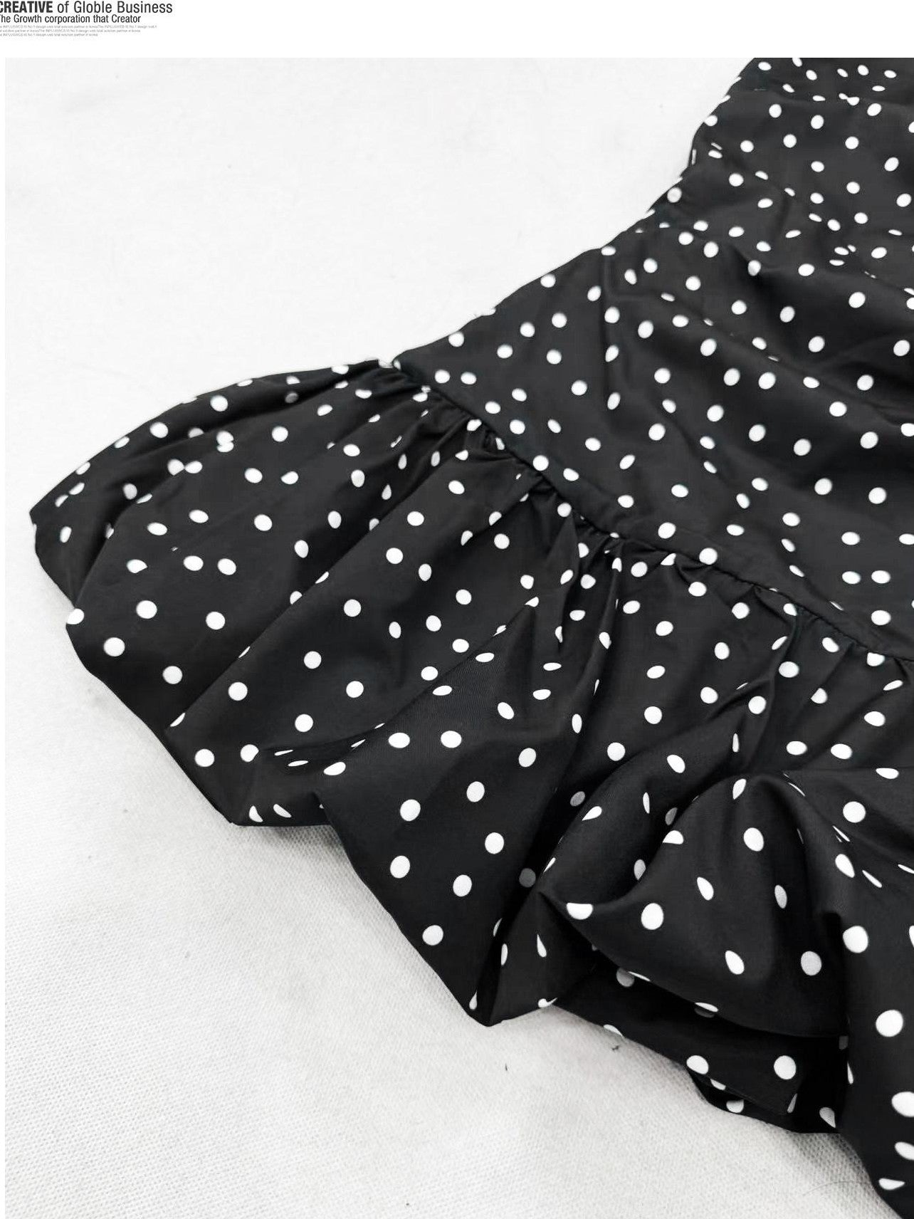 REDDACHIC Black Polka Dot One Shoulder Cinched Waist Fitted Women'S Mini Dresses