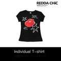 REDDACHIC_Black_Vintage_Y2K_Graffiti_Print_Cropped_Slim_Women'S_Short_Sleeve_T-Shirts_MISSTT