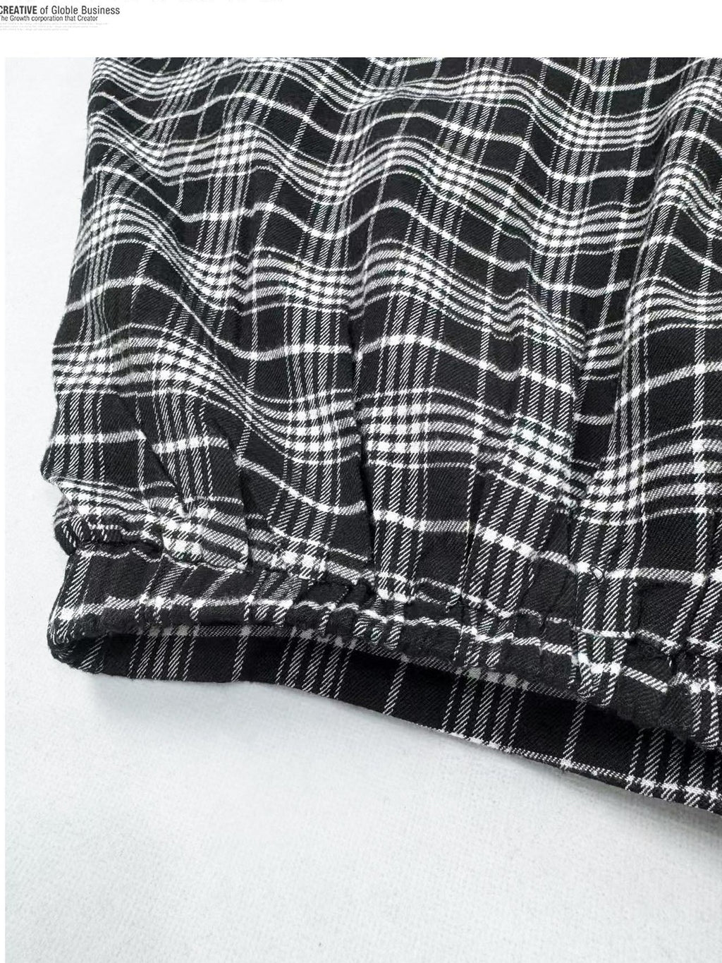 REDDACHIC Black White Checkered Asymmetric Split A Line Patchwork Women'S Maxi Skirts