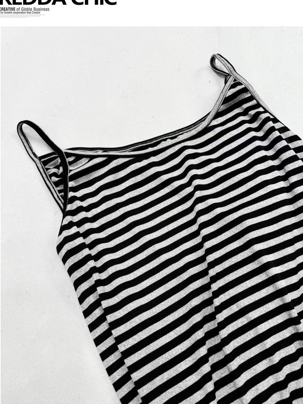 REDDACHIC Black White Striped Y2K Casual Loose Sleeveless Women'S Camisoles