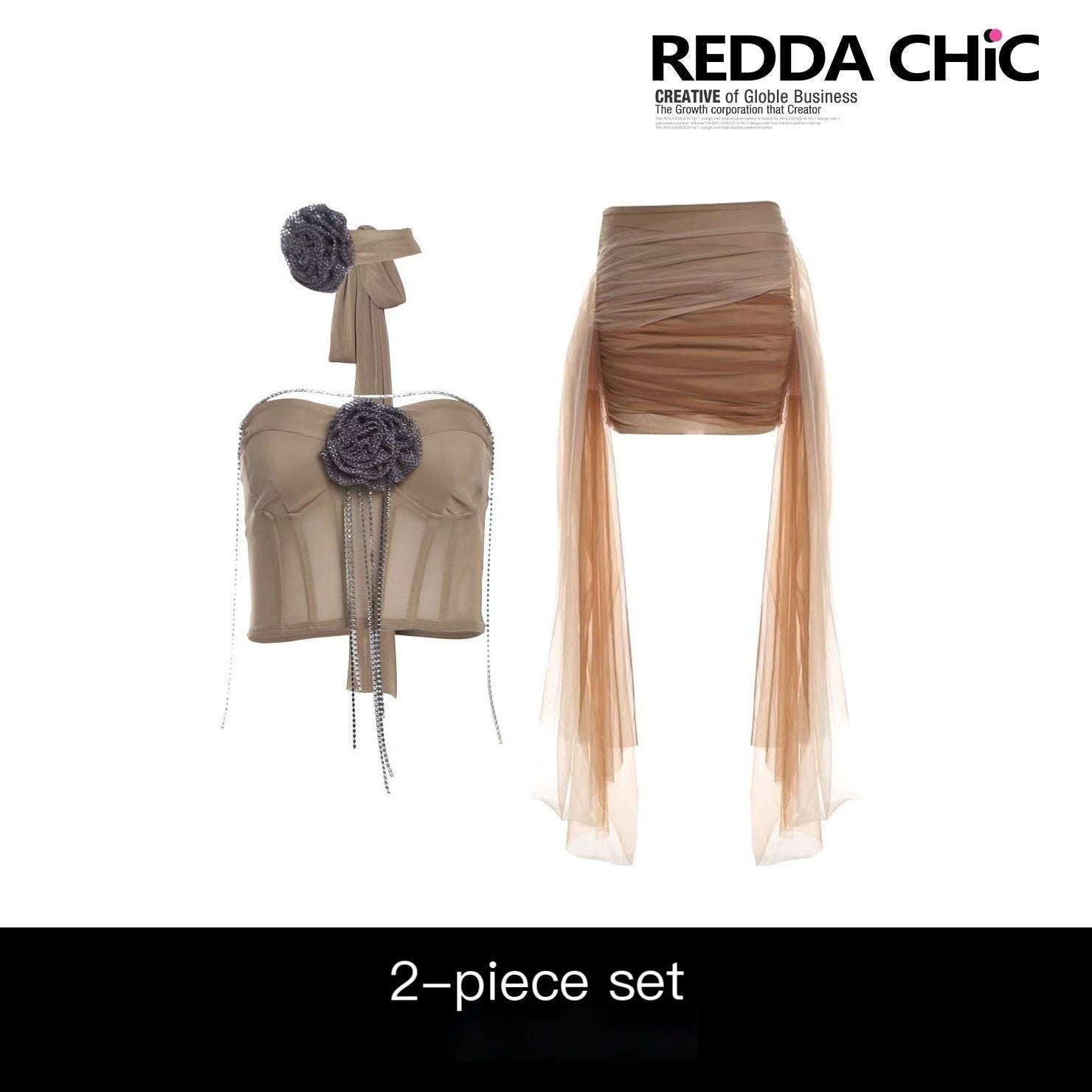 REDDACHIC_Brown_Boned_Bustier_Cutout_Women'S_Tulle_Strapless_Maxi_Dresses_MISSTT