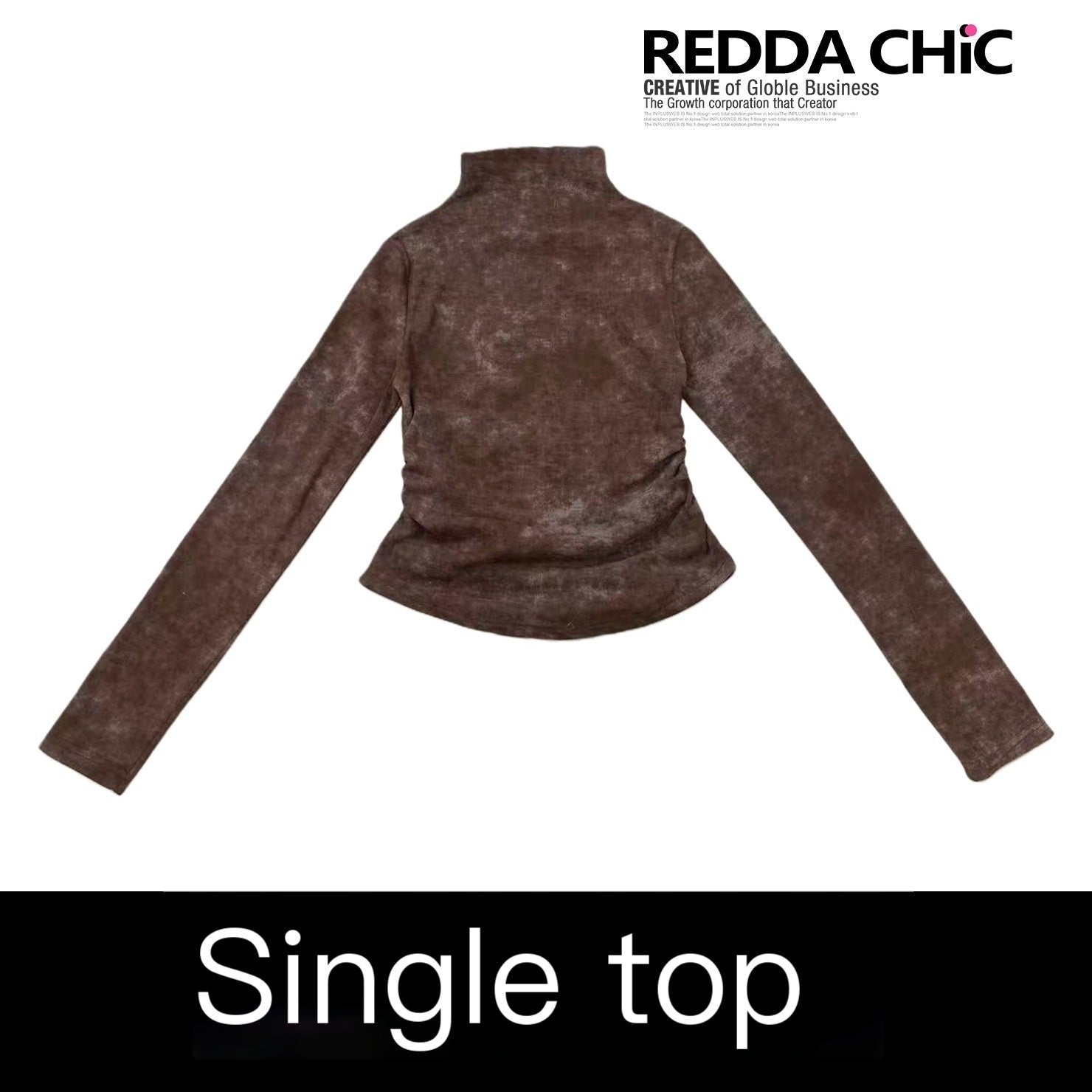 REDDACHIC_Coffee_Retro_Tie_Dye_Gradient_Cinched_Waist_Women'S_Derong_Long_Sleeve_T-Shirts_MISSTT